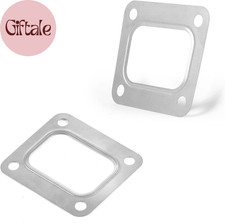 2 PCS T4 Turbine Flange Gasket Stainless Steel 4-Hole Washer Universal for T04E