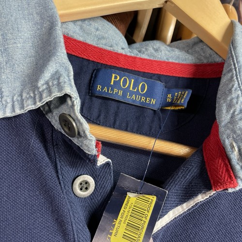 Polo Ralph Lauren Mens Large Blue USA Flag Polo Shirt Patriotic Style New W Tags - Picture 3 of 7
