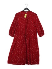 Uniqlo Shirt Midi Dress S in Red