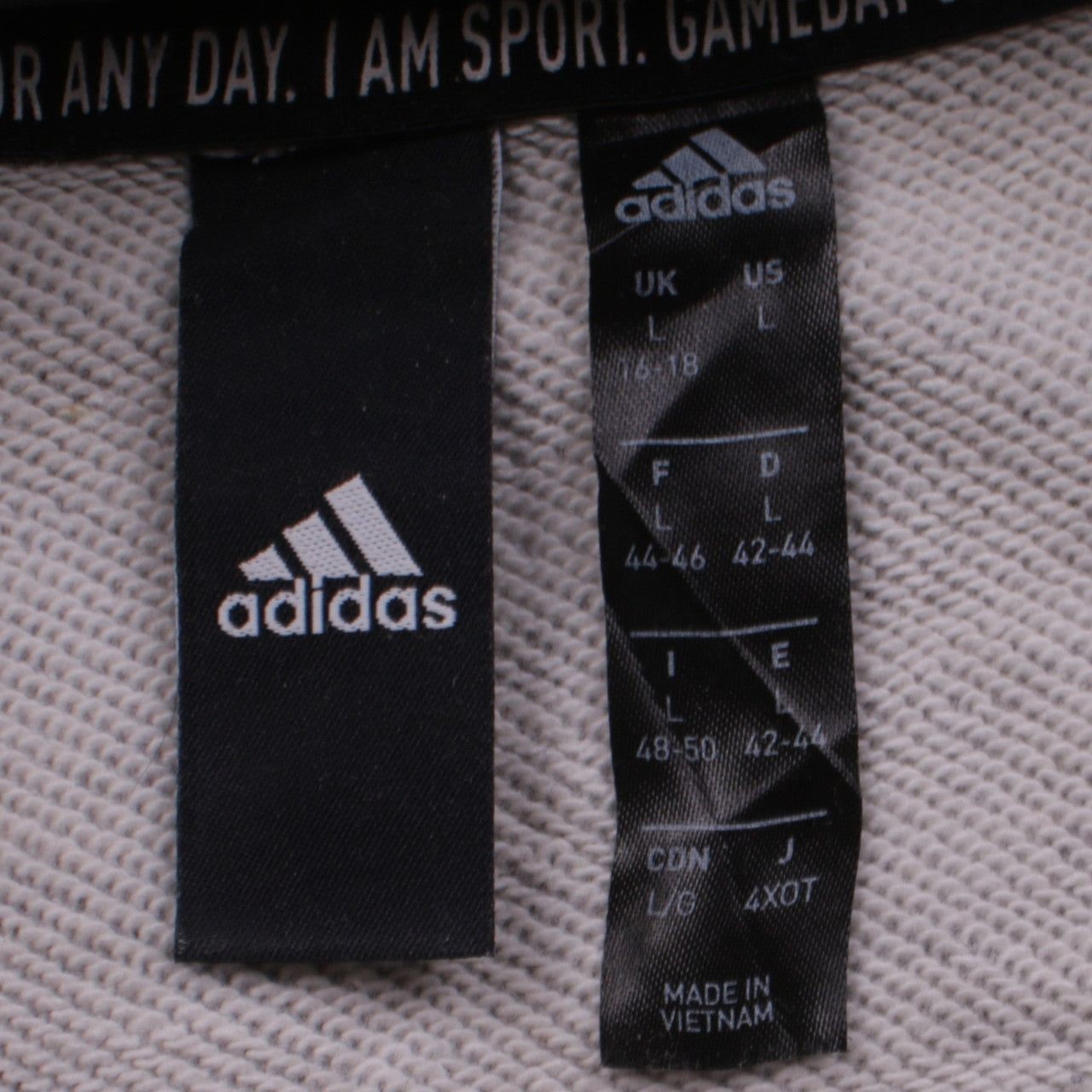Adidas Grey Hoodie Womens L image 4