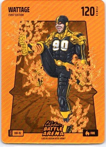 2026 Bo Jackson Battle Arena Wattage Orange Battlefoil SP TJ Watt