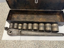 9 Socket Snap On 58 Drive Push Through Ratchet Set Extension Adapters No. 7 9 Socket Snap On 58 Drive Push Through Ratchet Set Extension Adapters No. 7
