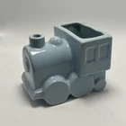Vintage Shawnee Pottery S.R.R. Train Planter Blue Engine USA 550
