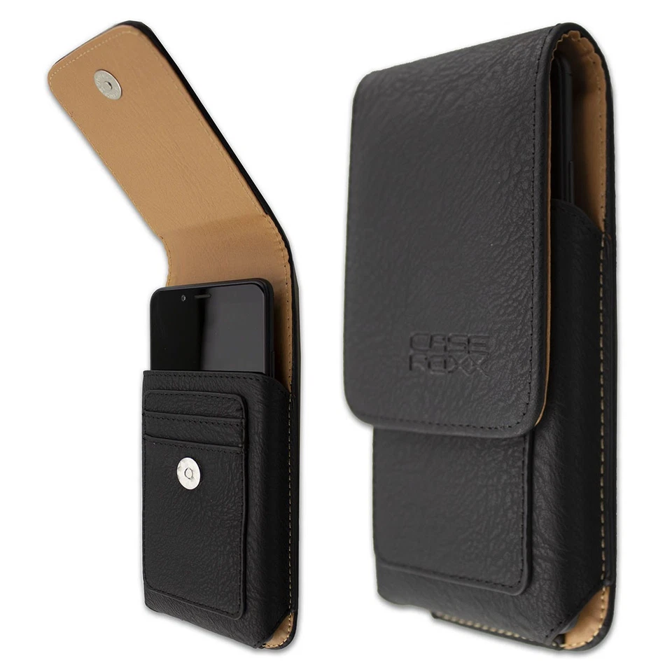 caseroxx Borsa all'aperto per Acer Liquid Z6 Plus in nero fatto di vera pelle - Immagine 4 di 4