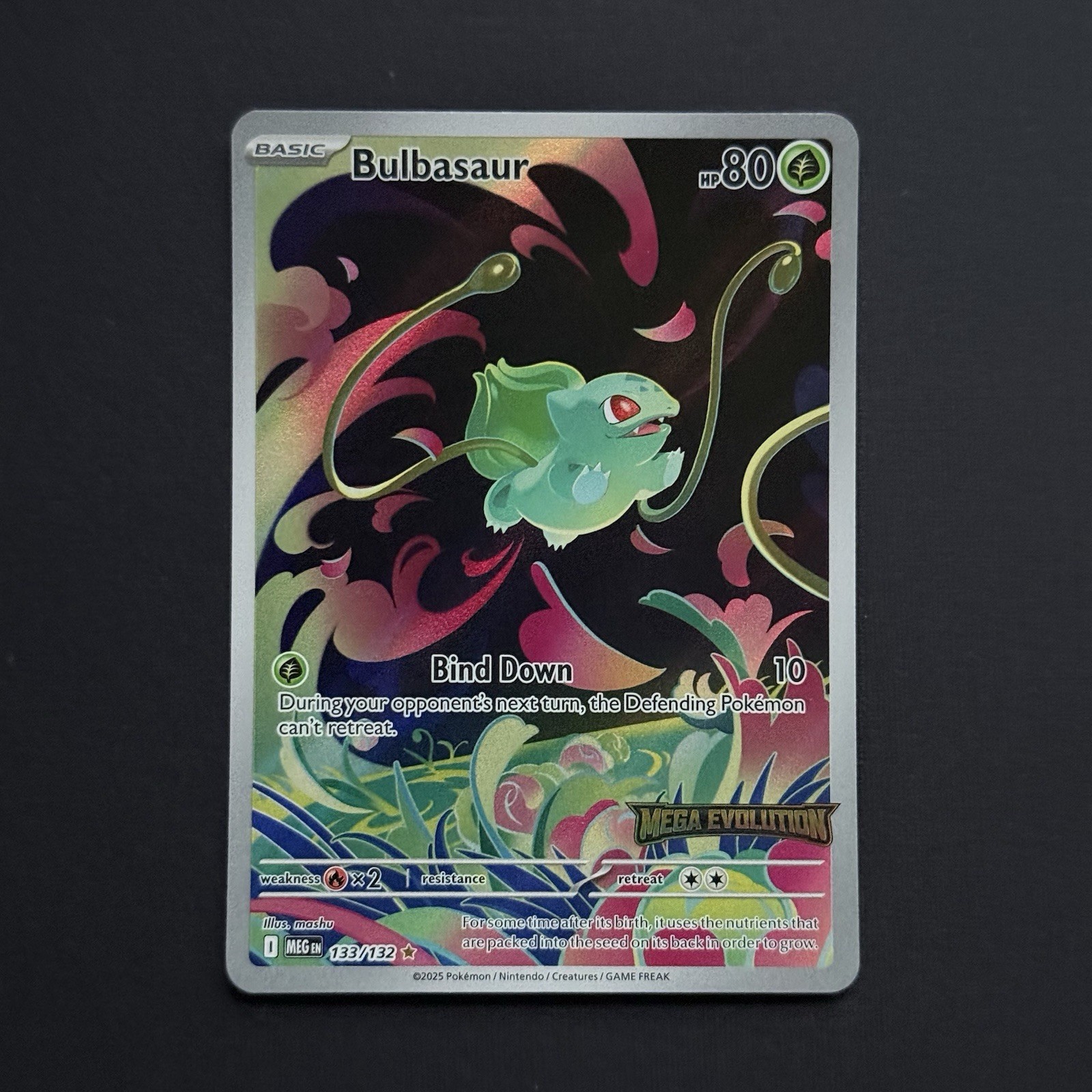 Bulbasaur - 133/132 - ME01: Mega Evolution (MEG) Stamped Promo