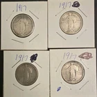 1917 Standing Liberty Quarters Lot of ,  90% Silver VARIOUS MINTS, RARE YEAR!!!