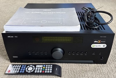 Arcam FMJ AVR 550 7.2.2 Channel Class AB AV Receiver 110W Per 4K Tested Bundle