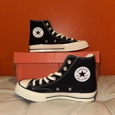 BRAND NEW M6/W8  Converse Chuck 70 Taylor 1970s Hi Black Canvas Unisex 162050C