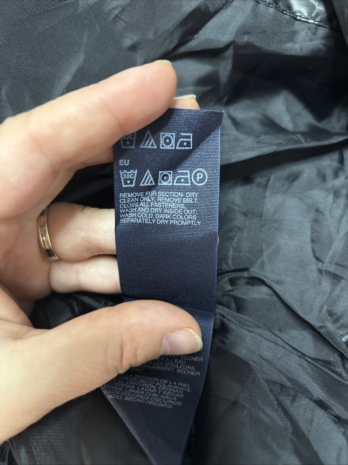 Tommy Hilfinger Original Ladies Winter Jacket Size S Black Excellent Condition image 5