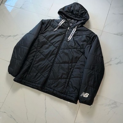 New Balance Quilted Puffer Jacket Black Size XL