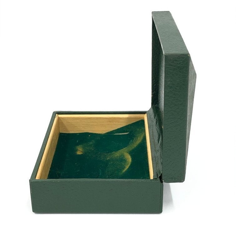 VINTAGE GENUINE ROLEX pyramid watch box case 10.00.1 wood green tag 251111001yA