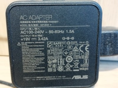 Originele Asus ADP-65GD D, AC adapter, Output: 19V, 3.42A. Geschikt voor diverse