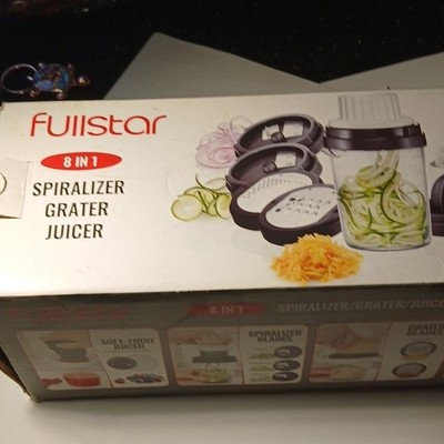 Fullstar 8-in-1 Spiralizer Grater Juicer with Interchangeable Blades