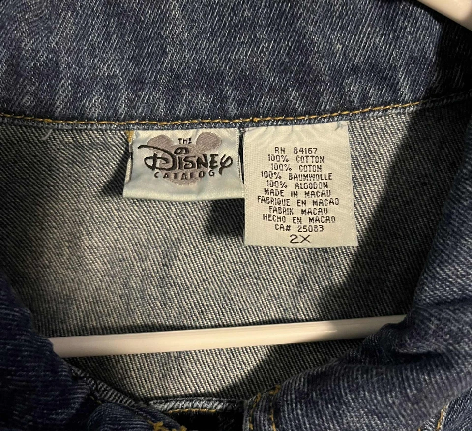 CHAQUETA VAQUERA BORDADA LADY & THE TRAMP DE DISNEY STORE XL para mujer con cachorros Foto 4 de 4