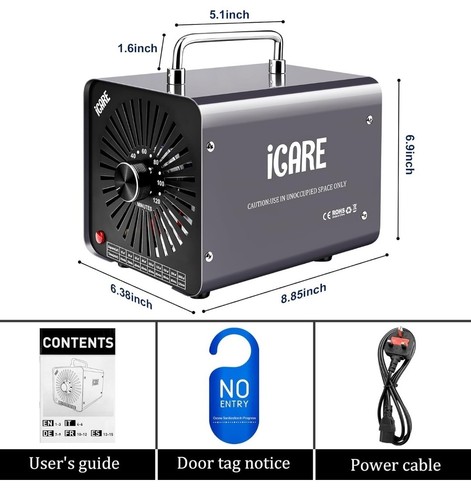 Ozone Generator 30,000 mg/h Negative Ion, Odor Removal Eliminator, Air Purifier - Picture 2 of 9