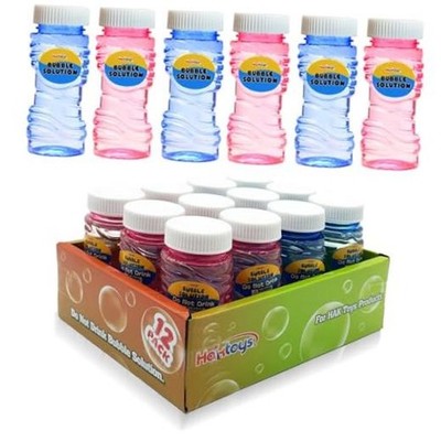 Bubble Gun Refill Solution Bottles (12 Pack of 2oz Bottles) 12 Bottles
