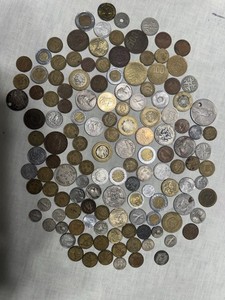 LOT OF 140+ EXOTIC/RARE/SILVER COINS FROM ALL OVER THE WORLD