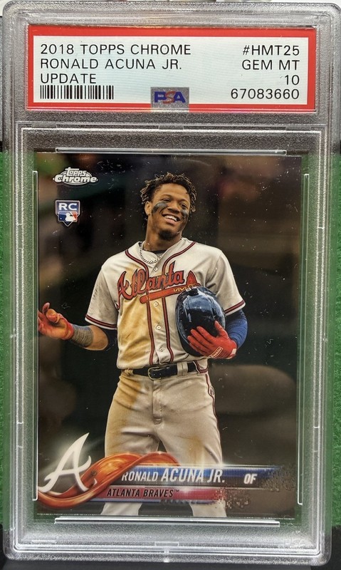 2018 Topps Chrome Update Ronald Acuna Jr PSA 10🔥🔥🔥