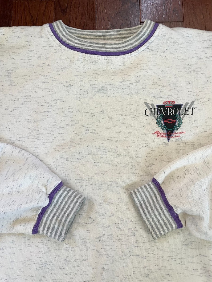 Vintage Chevrolet Chevy Crewneck Sweatshirt XL 90s Manufacturers Champion GEAR