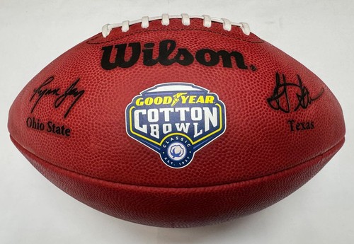 2025 CFP SEMI COTTON BOWL OHIO STATE-TEXAS COMMEMORATIVE FOOTBALL - Picture 2 of 2