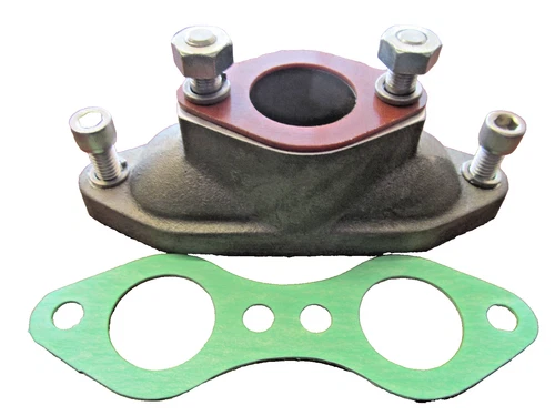 06-9960A Norton 650SS/Atlas SINGLE CARBURETTOR Manifold KIT - INCS CABLES ETC