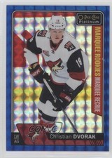 2016 O-Pee-Chee Platinum Royal Blue Cubes 49/99 Christian Dvorak Rookie RC 2tb