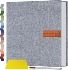 Popotop Large Photo Album Self Adhesive 4x6 5x7 8x10 Scrapbook Album DIY Picture