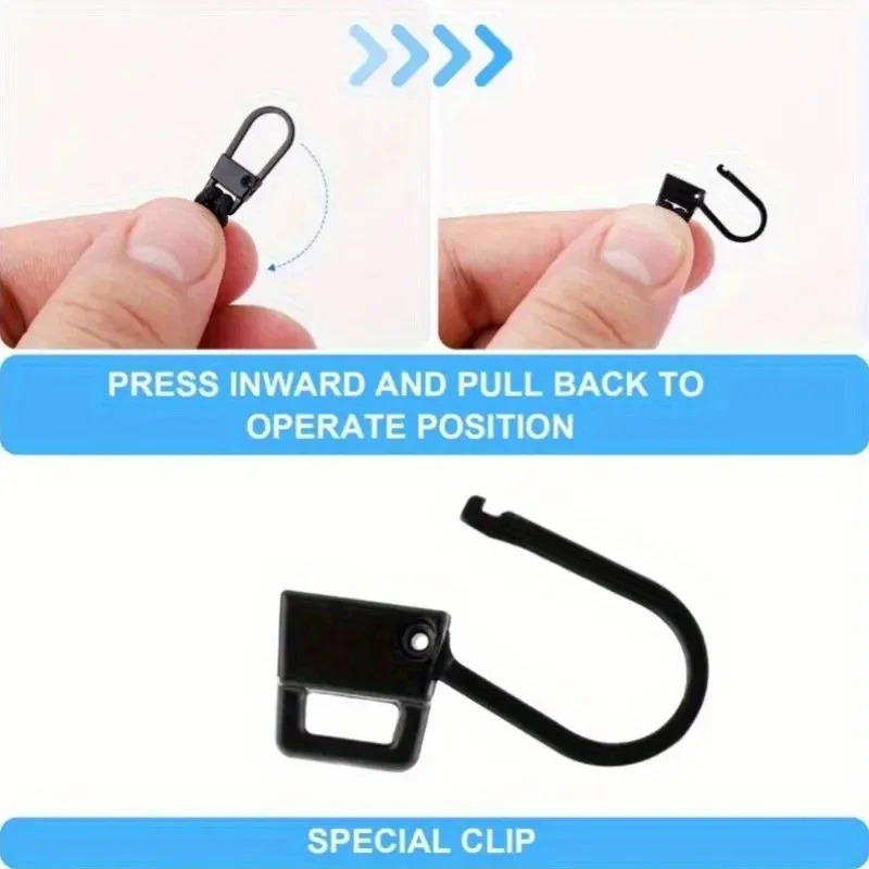 5 PCS Black Paracord Zipper Pulls for Backpacks Jackets Luggage Survival Kits - Image 4 of 4