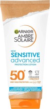 Garnier Ambre Solaire Sun Cream SPF 50+ Sensitive Advanced Sunscreen 175 ml - Uk 37.03 per litre