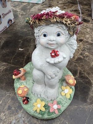 Dreamsicles Lady Bug Angel Cast Art Hand Painted Figurine Kristin 1999 w/Box