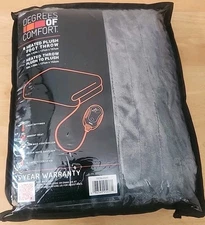 Degrees Of Comfort Heated Throw Plush To Plush 3 Heat Settings 50"x60"