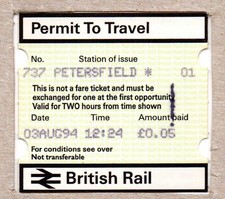 Petersfield 01 - PERTIS Permit to Travel - Hampshire GU32 - now South Western
