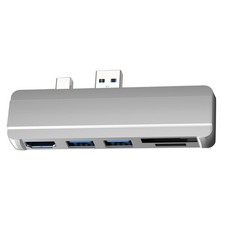 1Pc USB HUB Docking Station For Surface Pro 4/5/6 to USB3.0 Port HDMI Splitter;