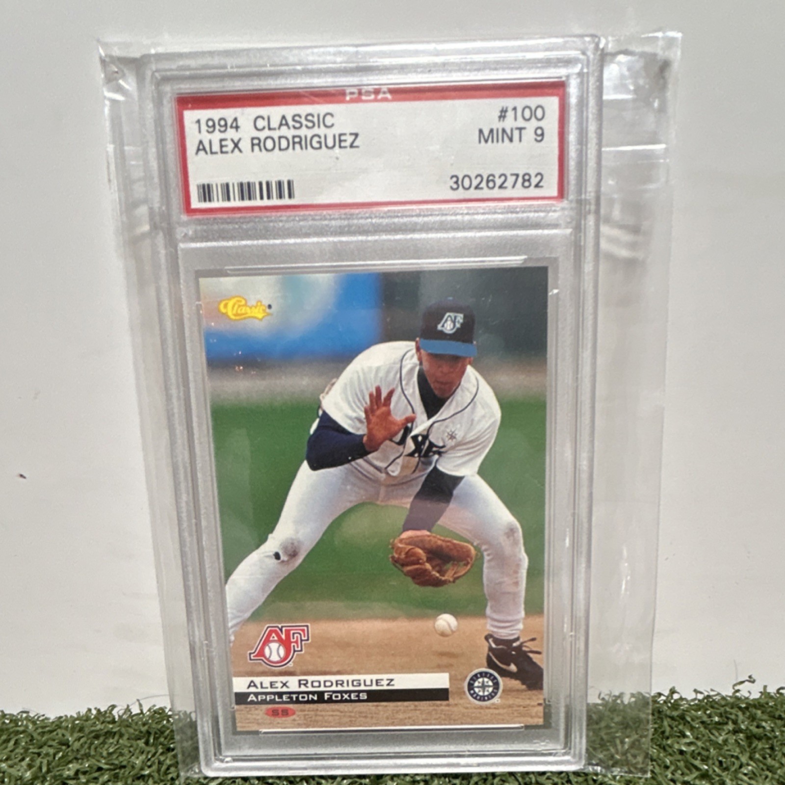 Classic 1994 All Star Alex Rodriguez Rookie #100 Appleton Foxes PSA 9