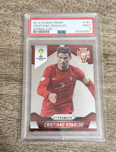 2014 Panini Prizm World Cup Cristiano Ronaldo #161 Base Prizm World Cup PSA 9