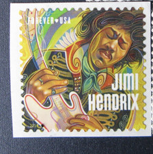 US Stamps Jimi Hendrix single Forever stamp, MNH sc #4880