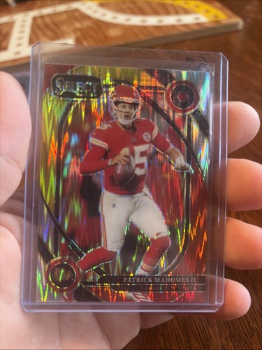 2024 Panini Select - Club Level Patrick Mahomes II #223 Red & Yellow Shock Prizm