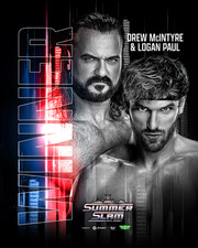 Summer Slam Drew McINTYRE & Logan Paul Paper Poster 210GSM [No Frame] Gift