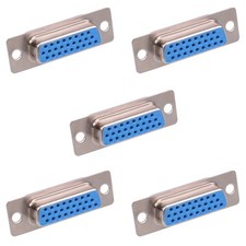 5 x 26 Way D Sub Connectors Female Socket 3 Rows