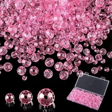 Crystal Glass Beads for Jewelry Making, 500 Pcs Assorted Crystal Beads Bulk