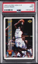 1993 UD PRO VIEW 3-D #86 ISAIAH RIDER PSA 9