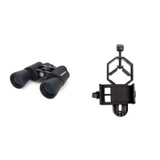 Celestron 71198 Cometron 7x50 Binoculars Black Smartphone Adapter