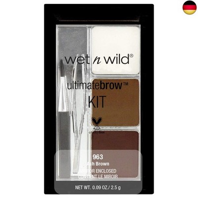 Wet n Wild, Ultimate Brow Kit, Augenbrauen-Set für Form, Definition und Fülle d