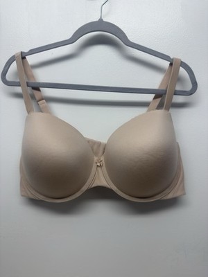 Torrid 46C Bra Beige Curve Demi Underwire Back Closure Memory Foam Cups New #22