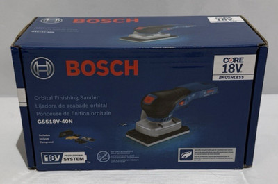 Bosch GSS18V-40N 18V Brushless Sheet Orbital Finishing Sander.