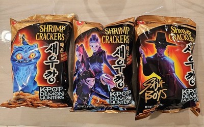 K-Pop Demon Hunters COMPLETE SET Special Edition Shrimp Crackers NONGSHIM