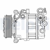 Delphi Kompressor Klima Klimaanlage Klimakompressor CS20512