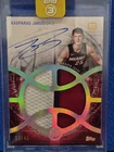2025-26 Topps Three - Rookie 3 Patch Autographs  Kasparas Jakucionis /49