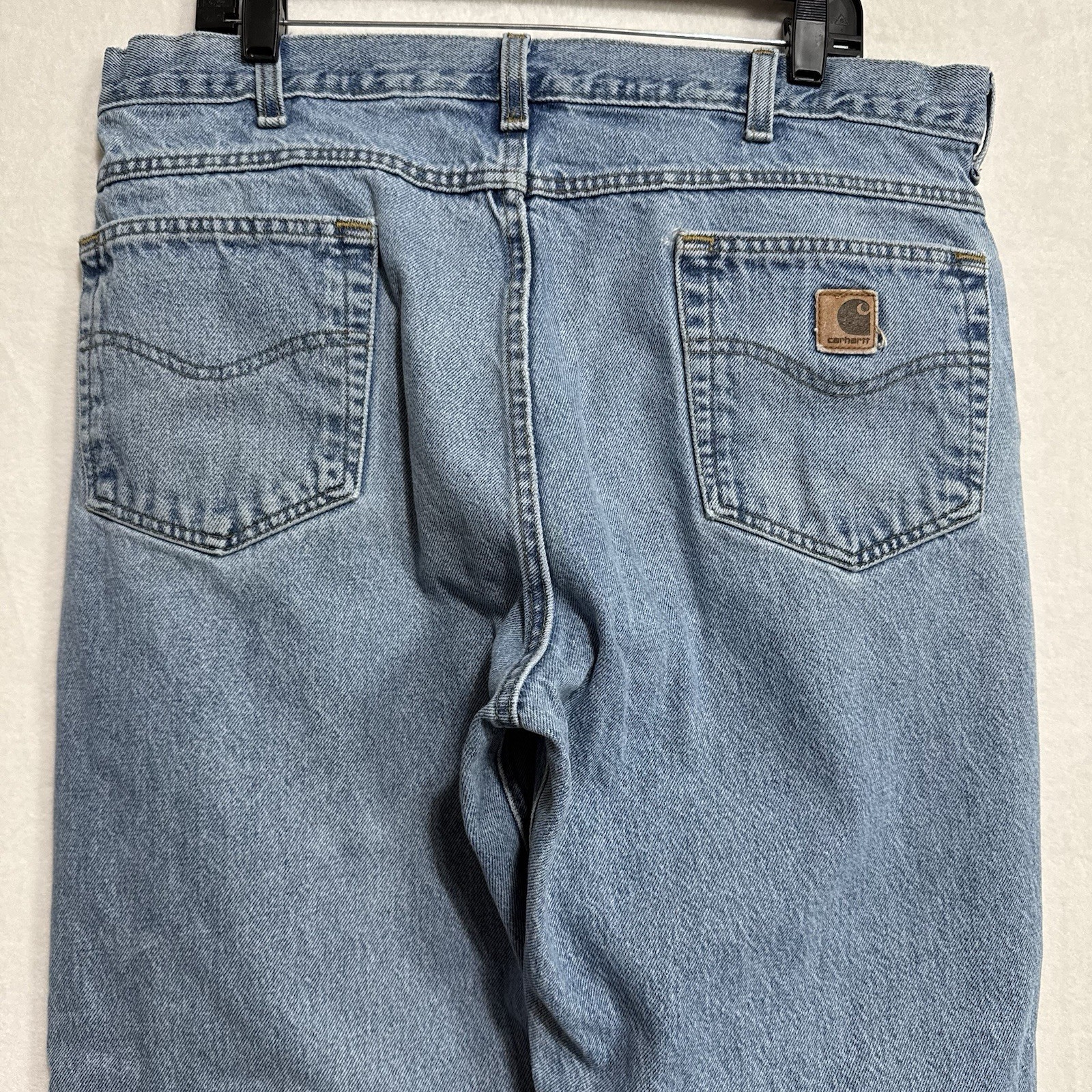 Carhartt B17-STV Men’s Relaxed Fit Work Jeans 38x32 Blue Denim Zip Fly thumbnail 20