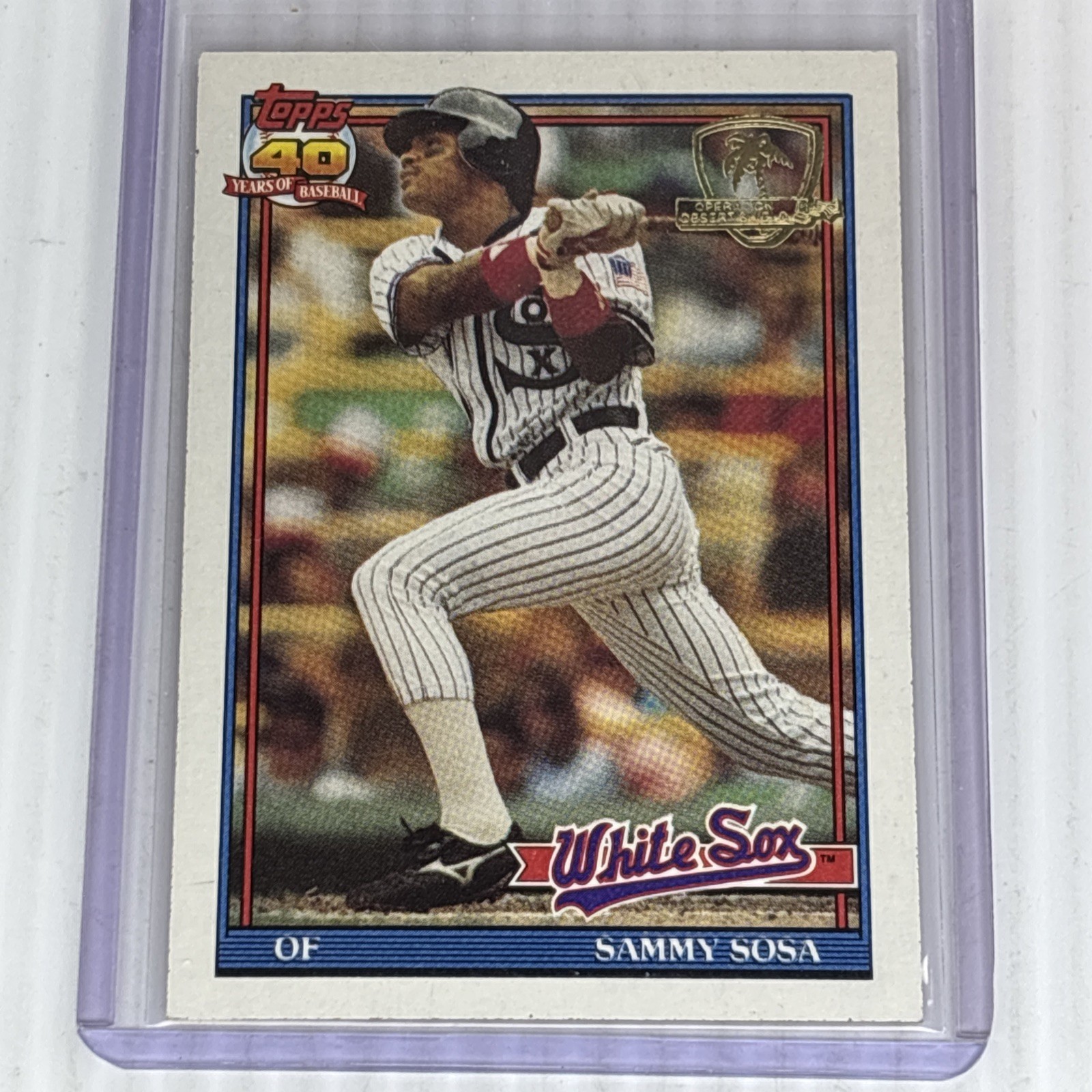 1991 Topps Sammy Sosa #414 Operation Desert Shield *GUARANTEED AUTHENTIC!*